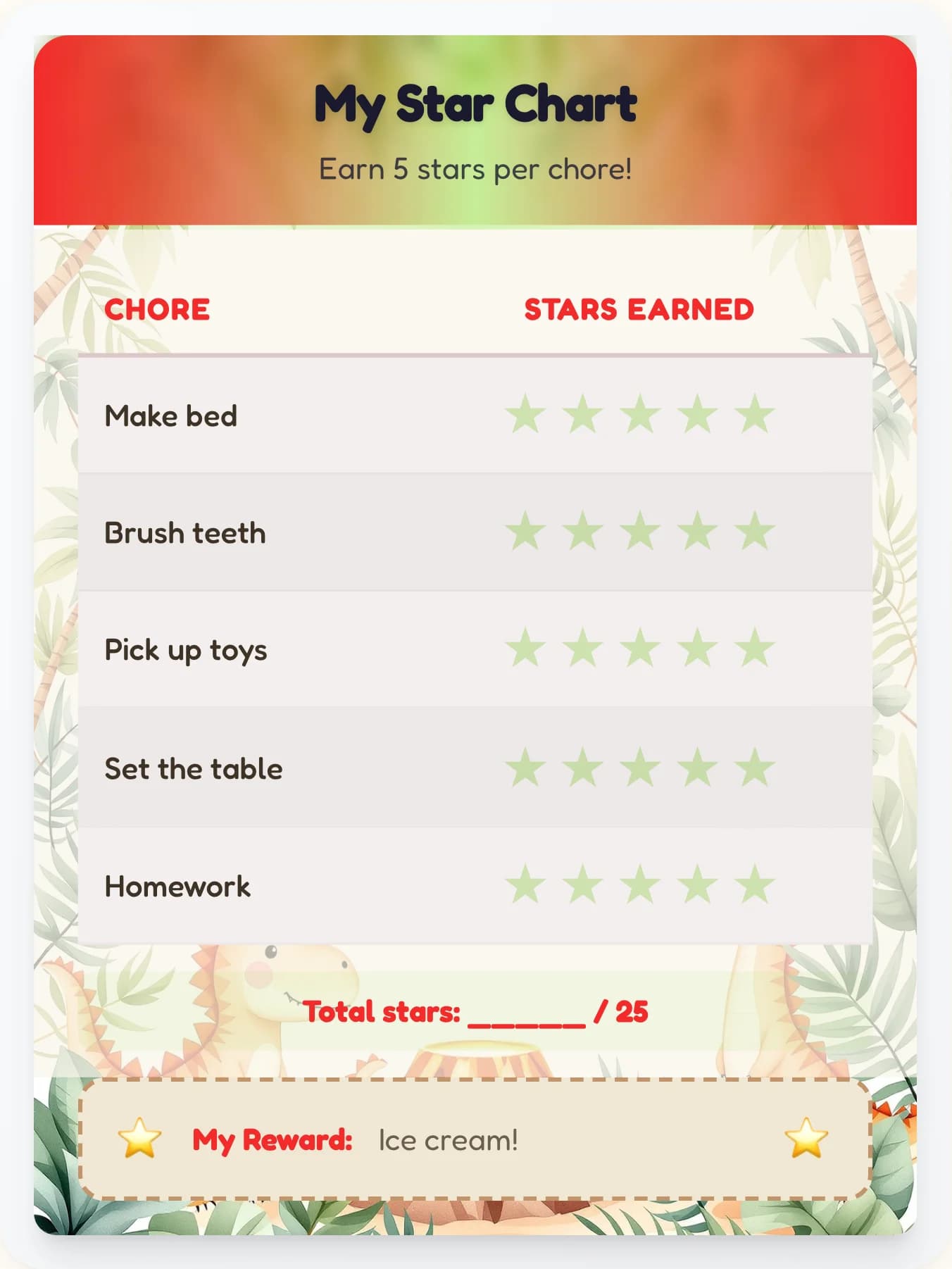 Bright Dinosaur Star Tracker