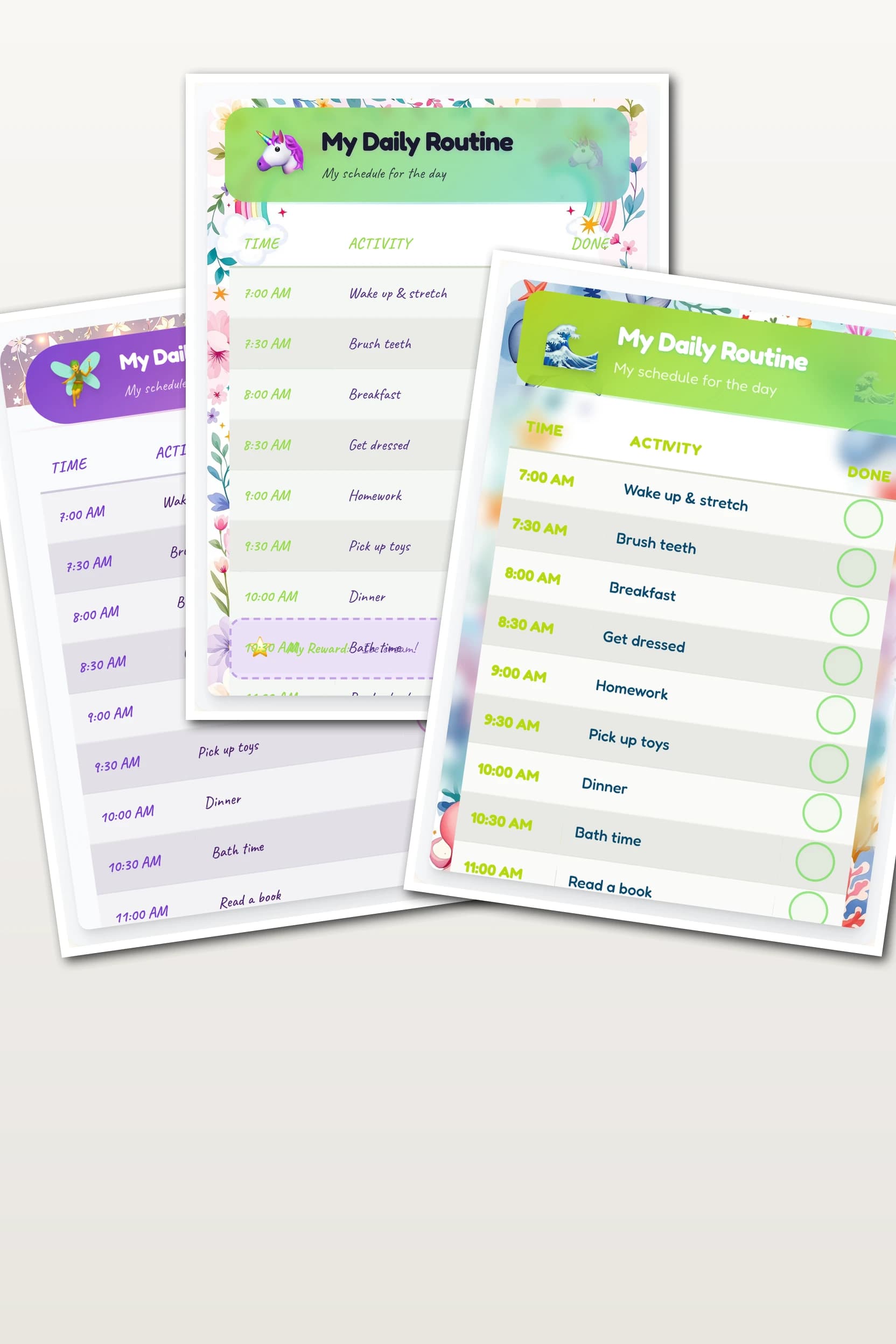 Bedtime Routine Chart for Kids — Free Printable Visual Schedule