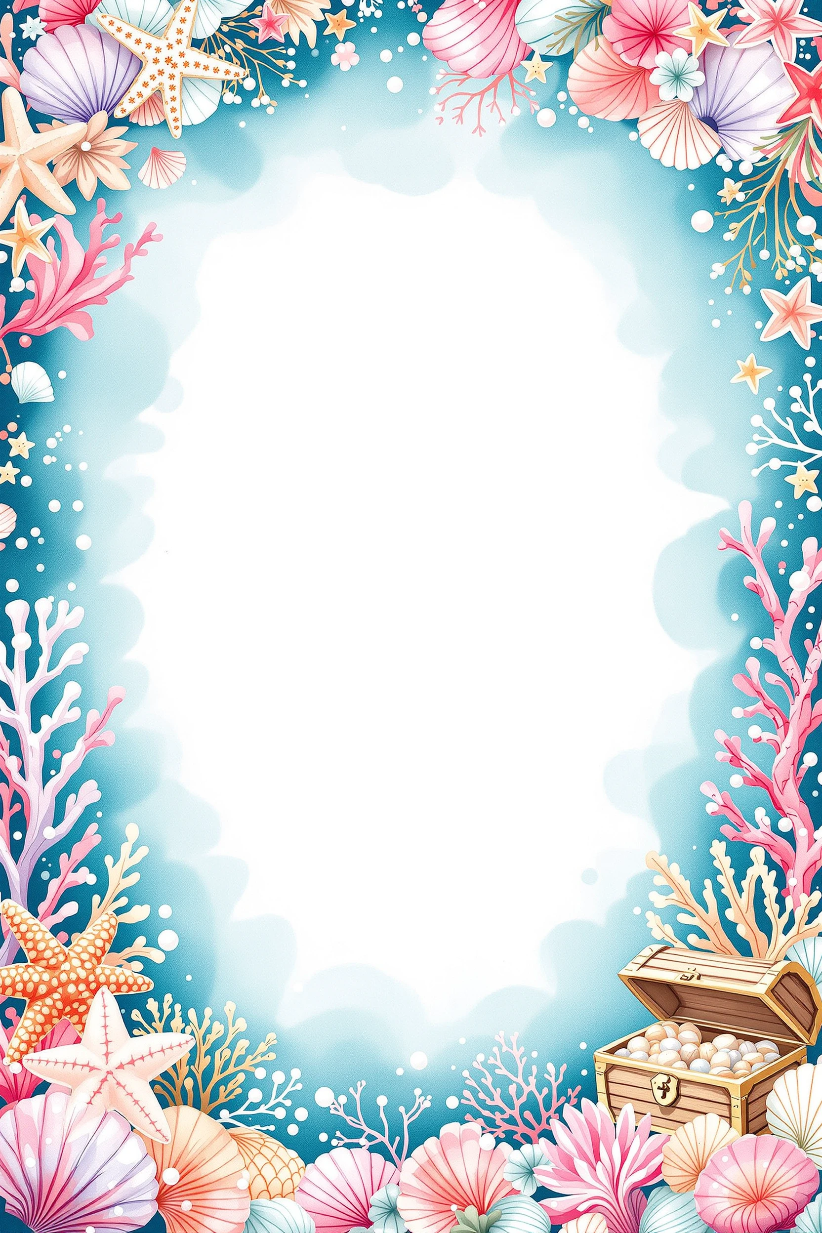 Mermaid Moonlit Lagoon Chore Chart — Free Printable Weekly Grid - printable mermaid chore chart