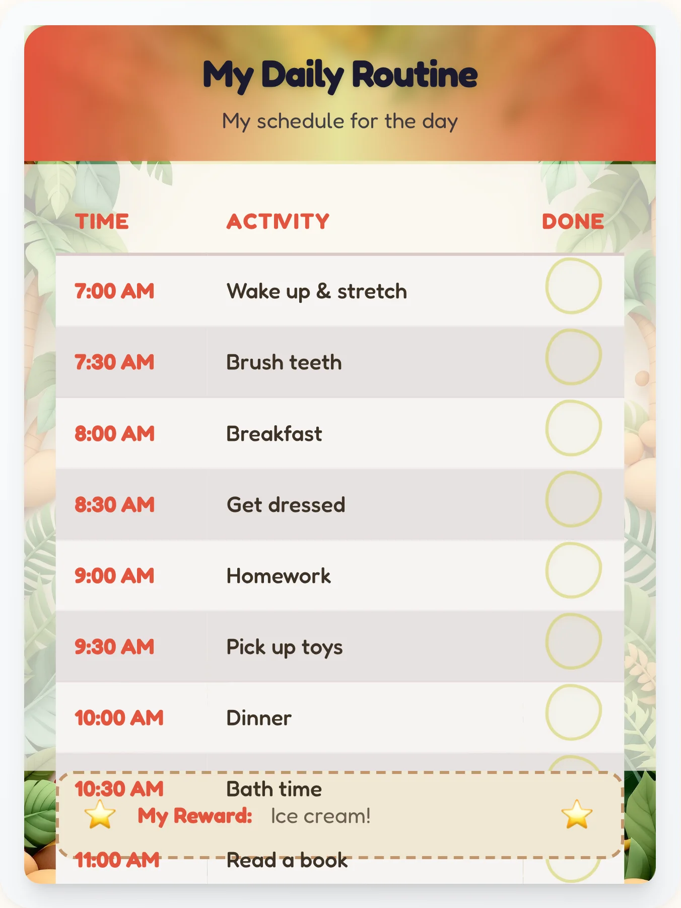 Cozy Dinosaur Flow Chart - printable dinosaur chore chart