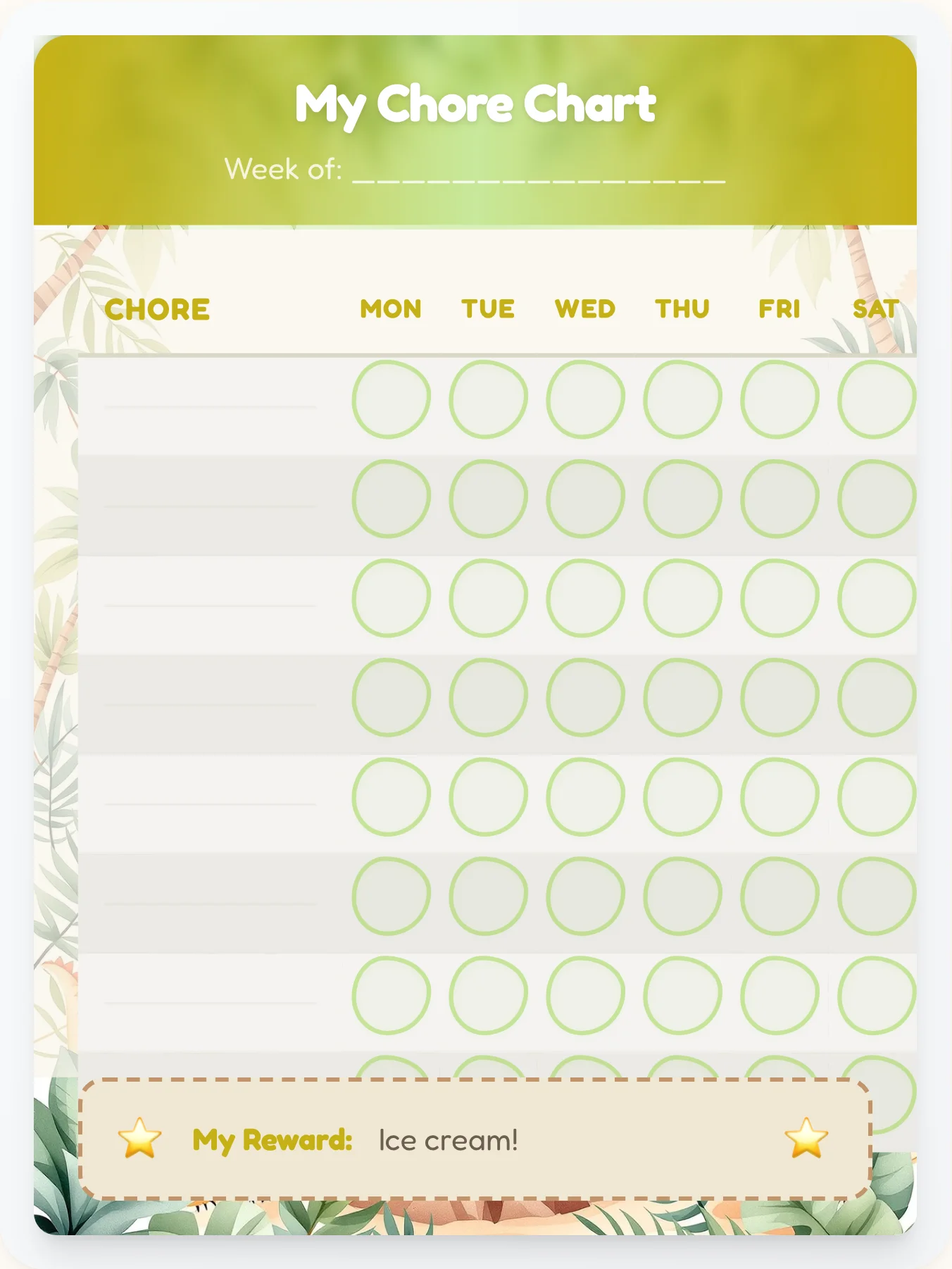Jolly Dinosaur Custom Chart - printable dinosaur chore chart
