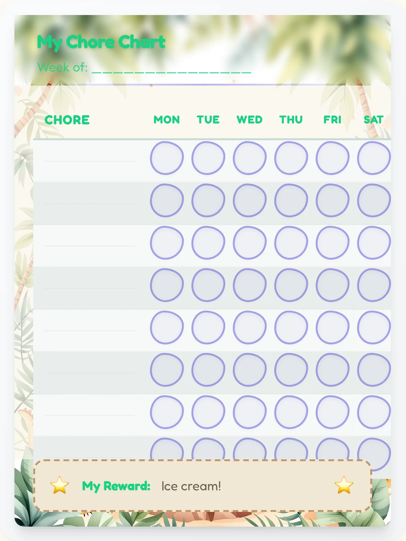 Dainty Dinosaur Open Template - printable dinosaur chore chart