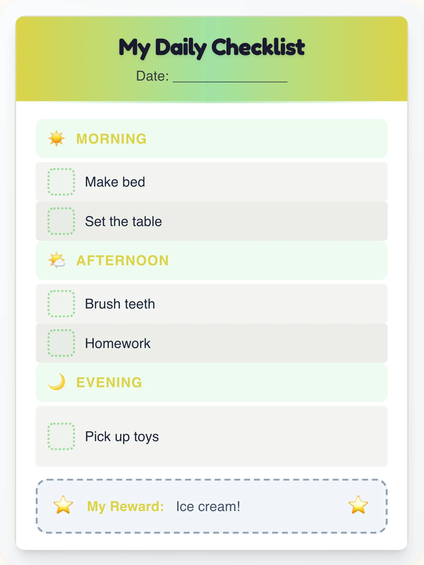 Lively Geeks To-Do Chart - printable geeks chore chart
