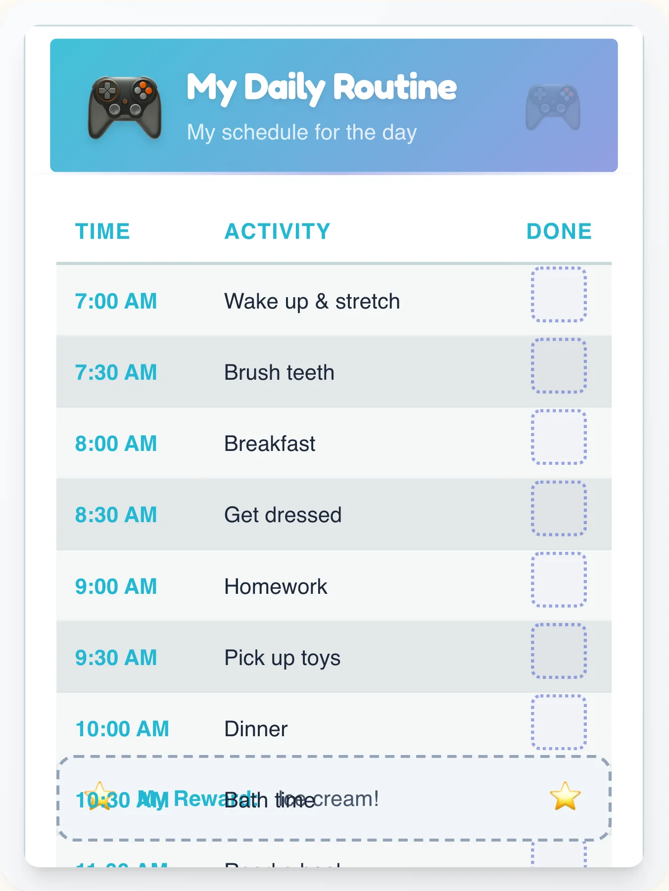 Harmony Geeks Flow Chart — Free Printable Routine Schedule Template - printable geeks chore chart