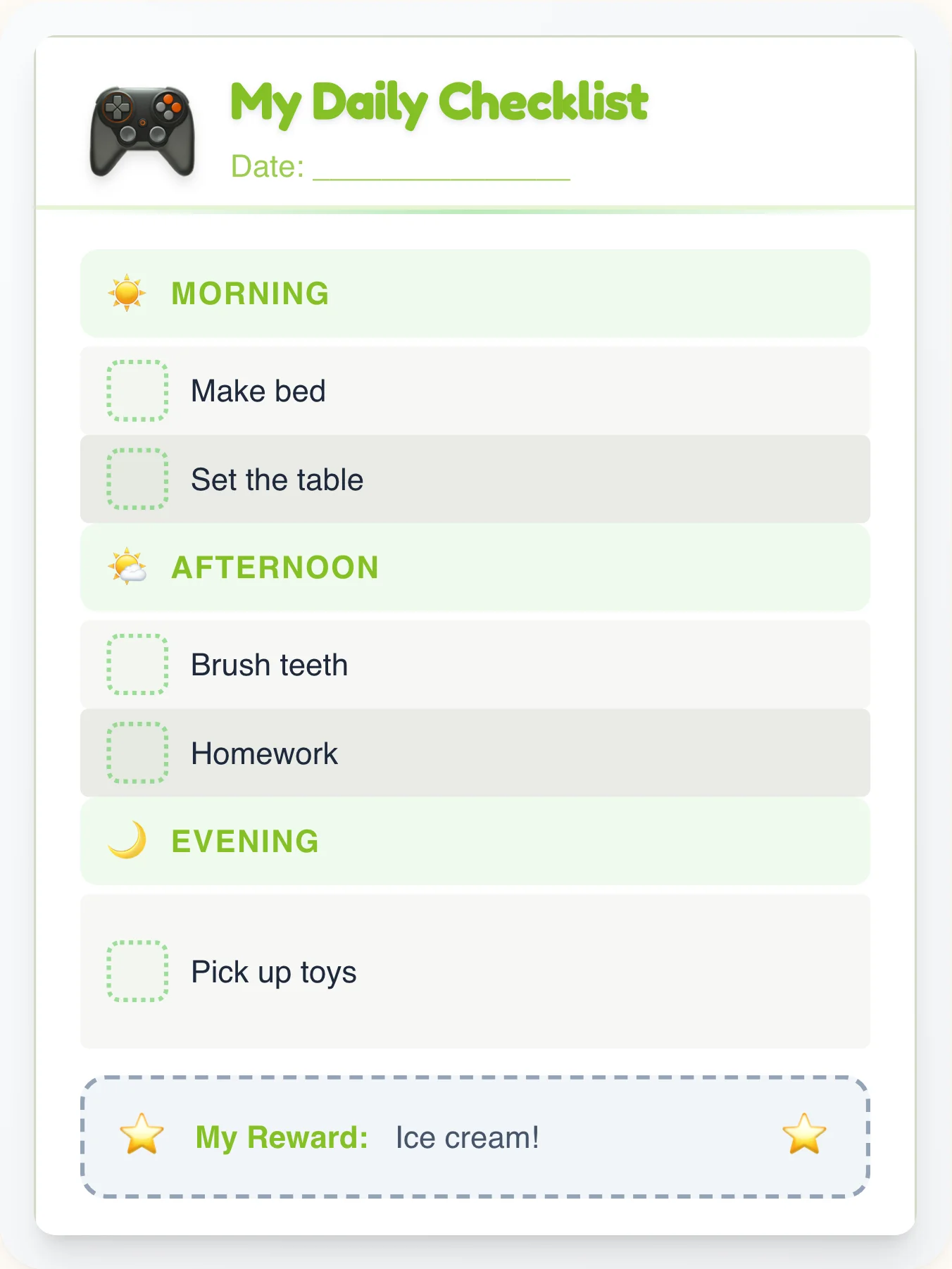 Playful Geeks To-Do Chart - printable geeks chore chart