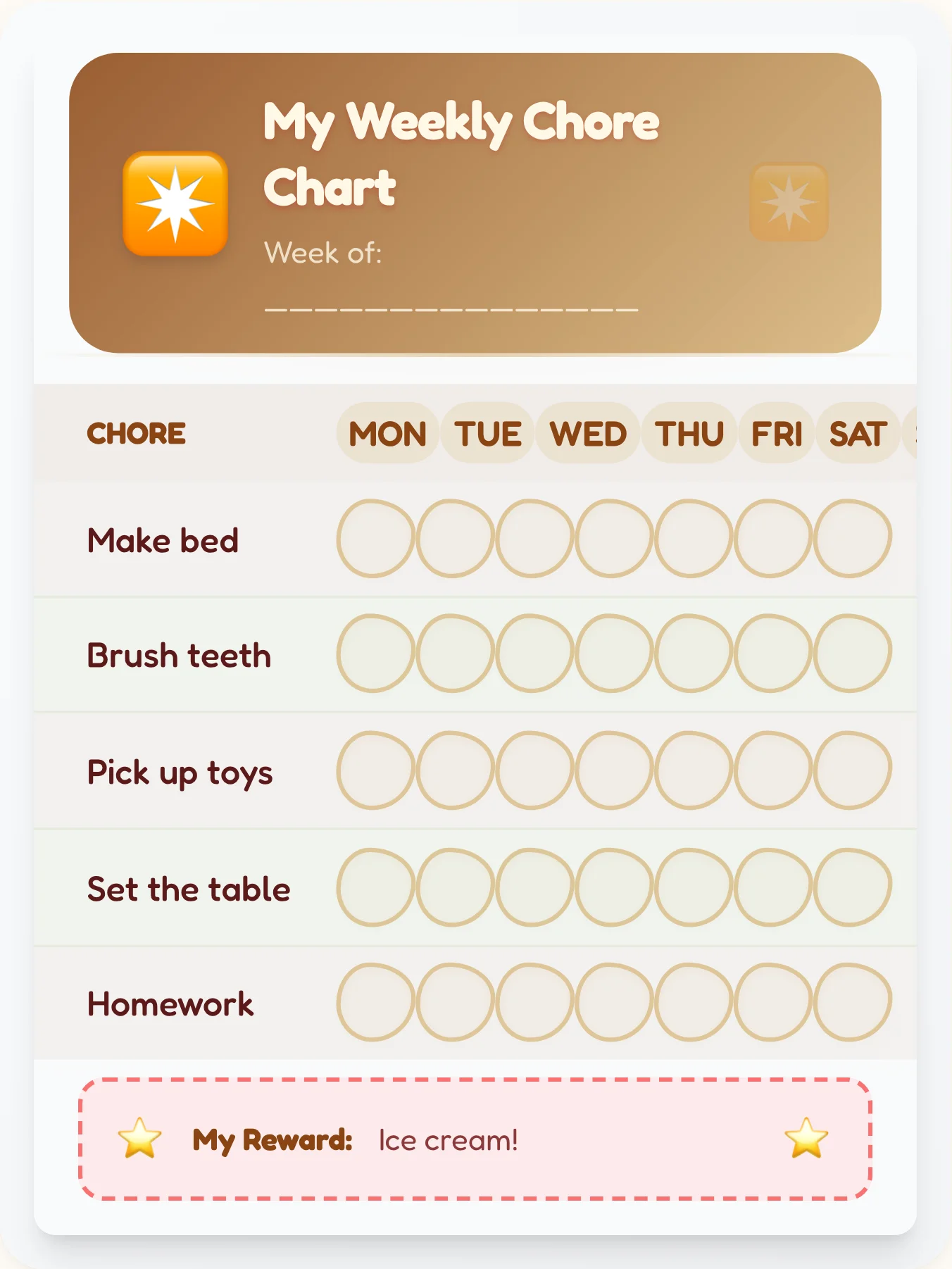 Atomic Age Noel Chore Chart - printable holiday chore chart