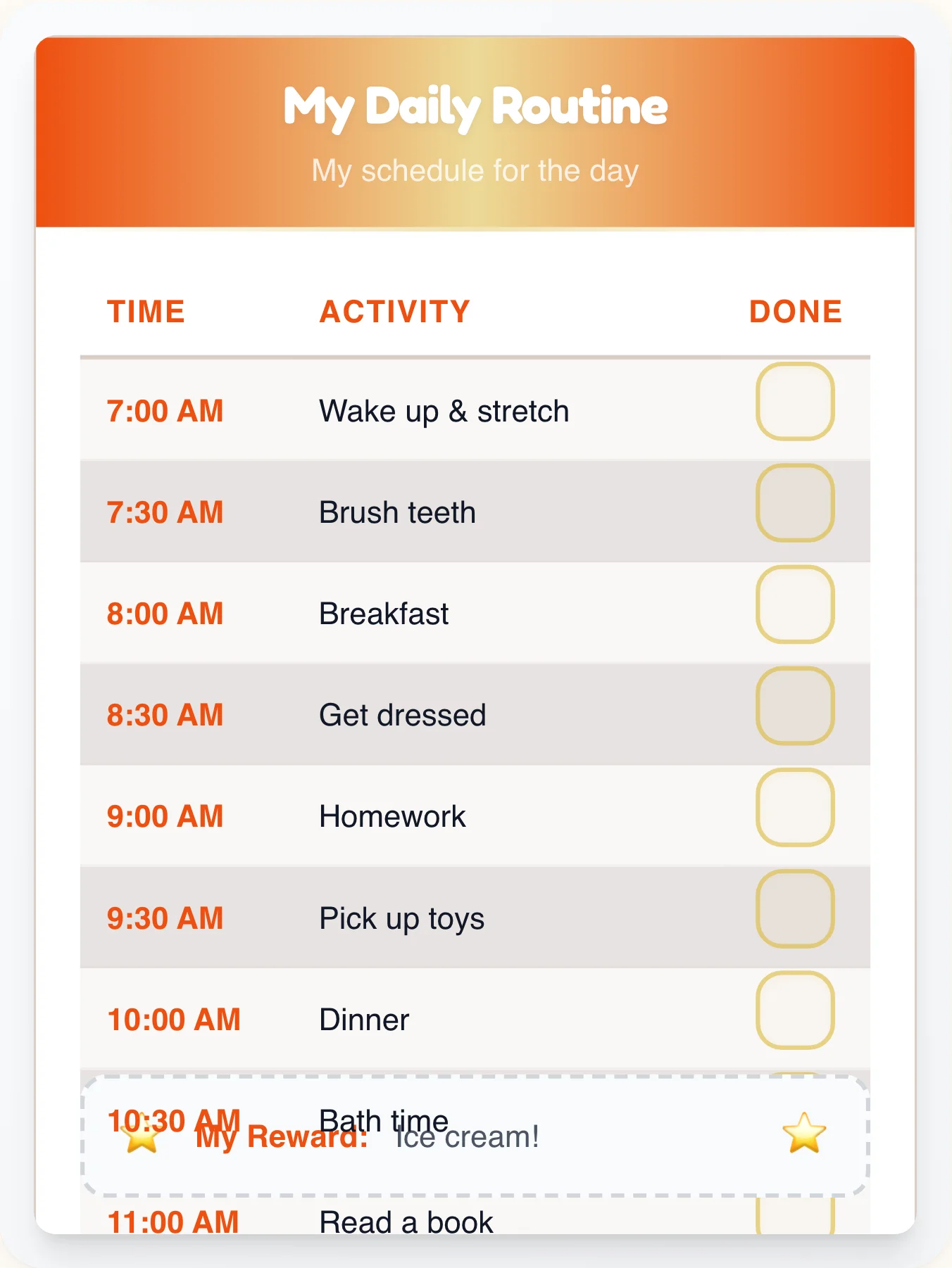 Dreamy Professional Flow Chart - printable professional chore chart