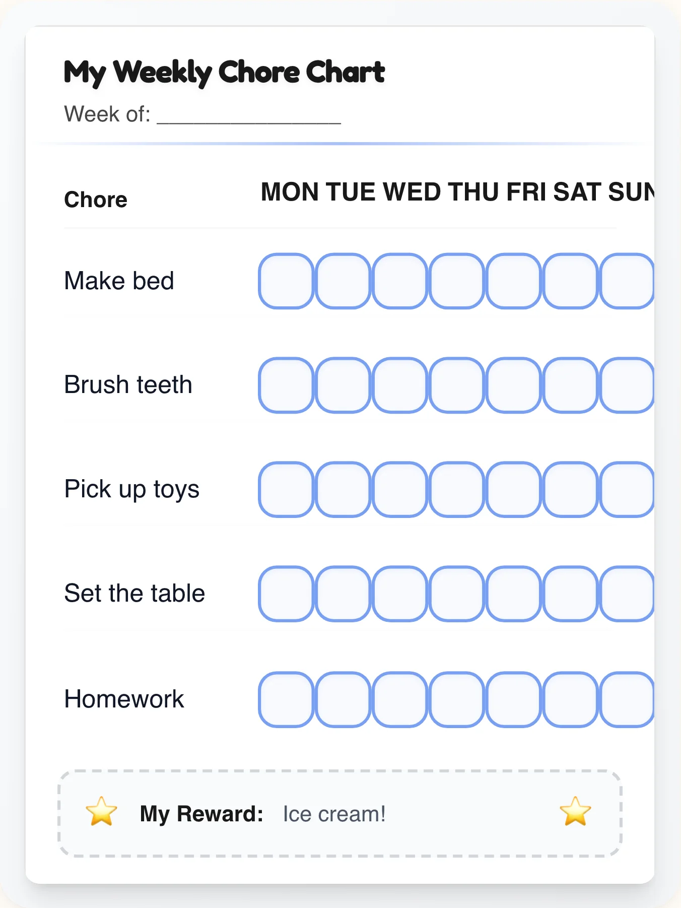Notion Focus Professional Task Chart — Free Printable Weekly Planner - printable professional chore chart