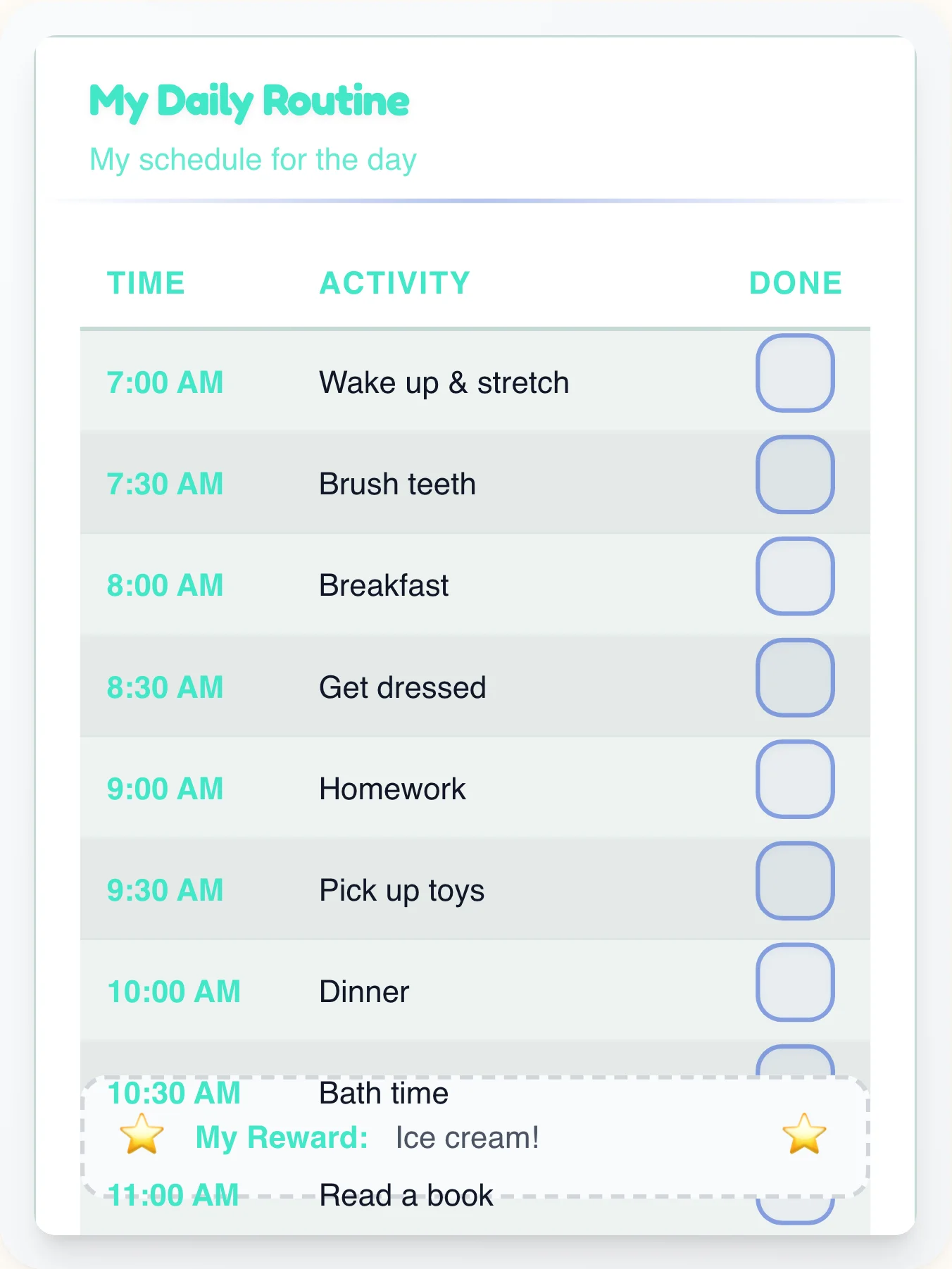 Funky Professional Flow Chart — Free Printable Routine Schedule Template - printable professional chore chart