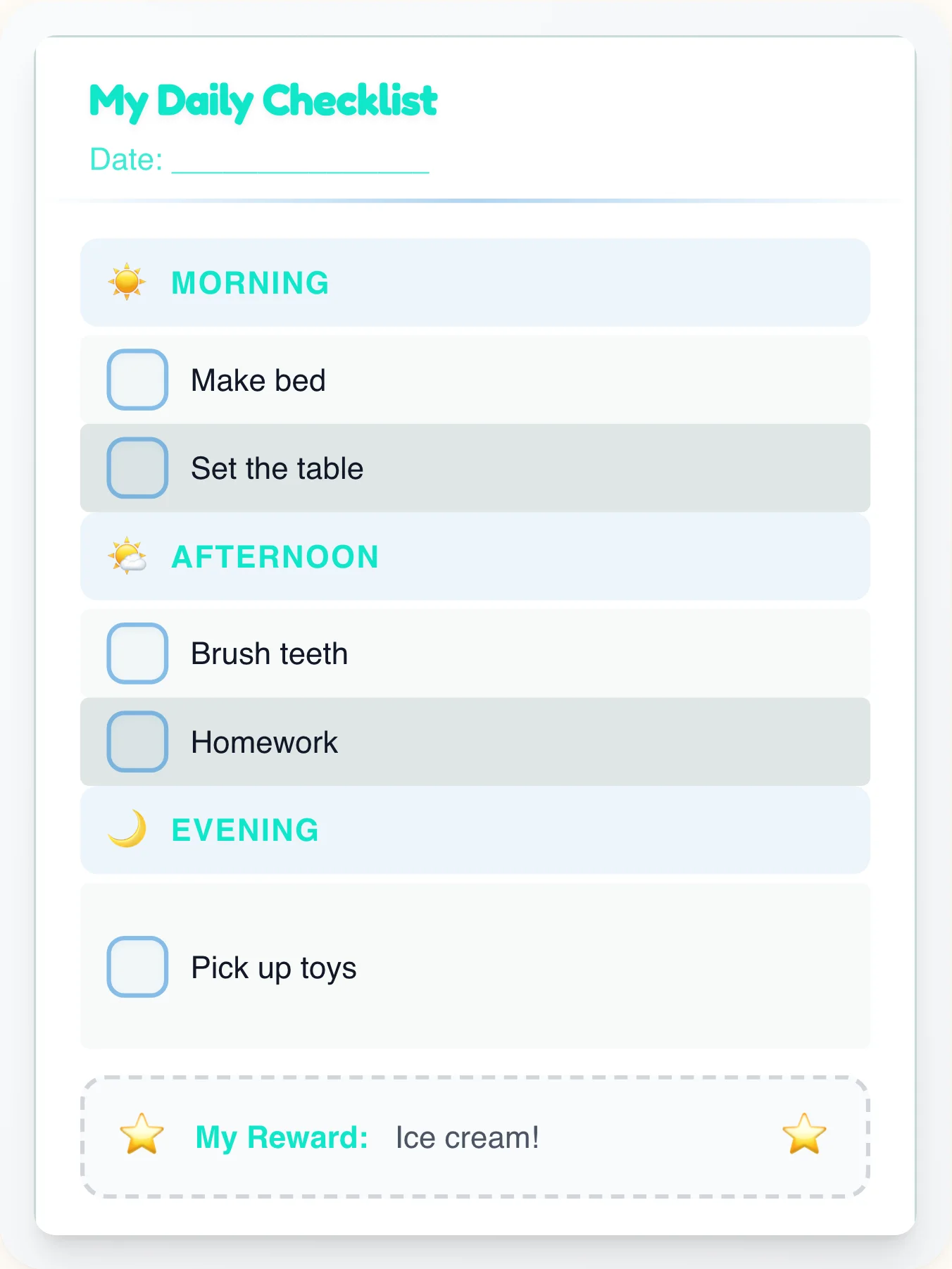Funky Professional To-Do Chart - printable professional chore chart