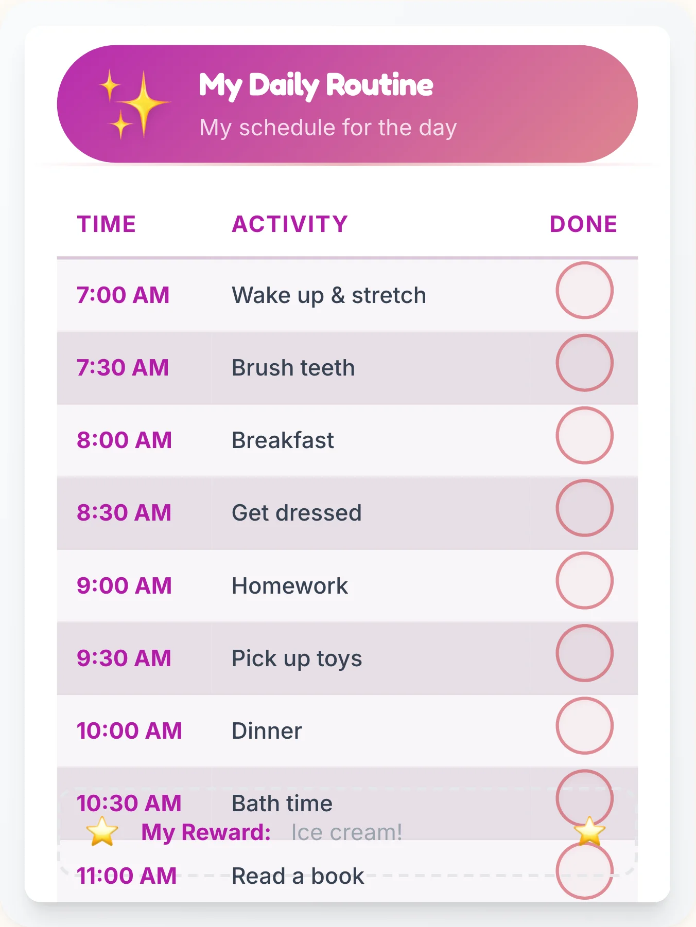 Airy Simplistic Flow Chart - printable simplistic chore chart