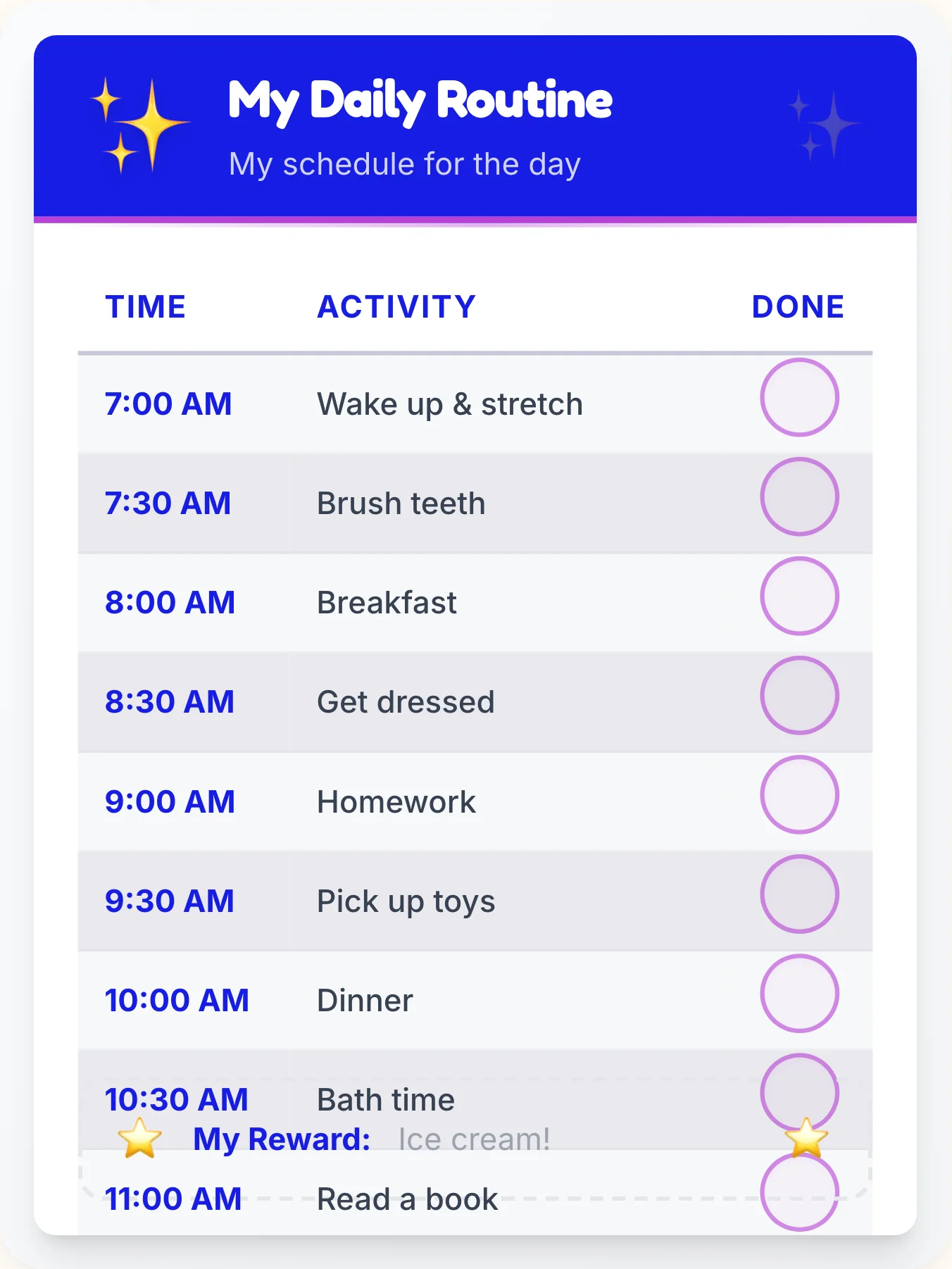 Natural Simplistic Time Planner — Free Printable Routine Schedule Template - printable simplistic chore chart